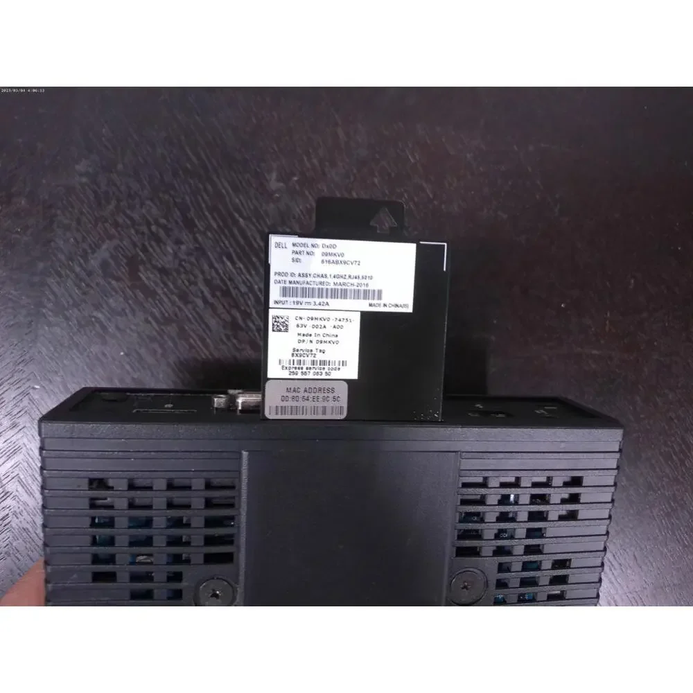 9MKV0, Dell Wyse 5010 Thin Client Dx0D AMD 2GB RAM 2GB SSD ThinOS 8.0 RJ-45